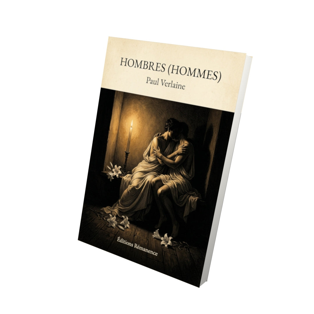 Livre Hombres (Hommes) - Paul Verlaine - Vue 3D - Editions Remanence