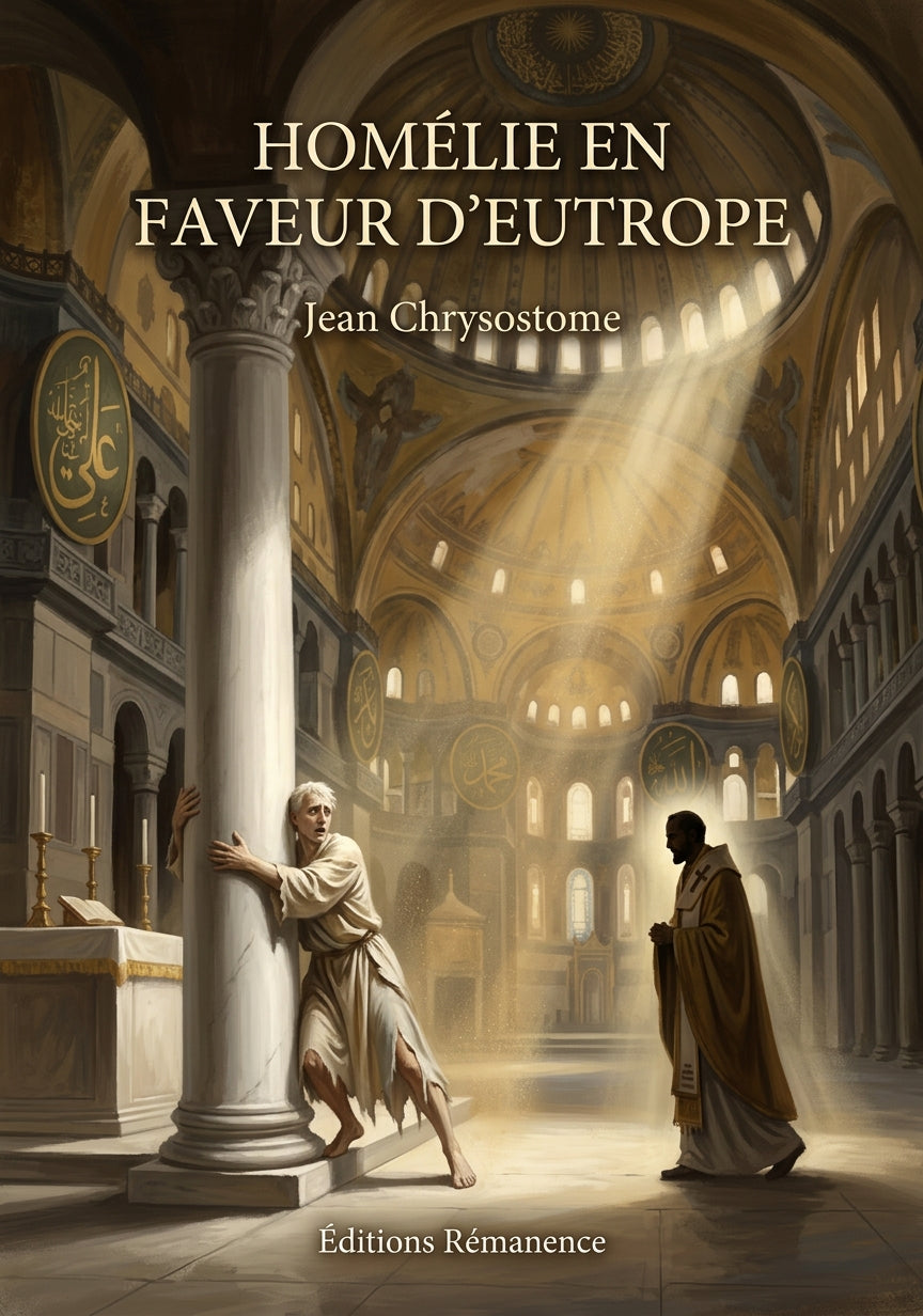 Livre Homélie en faveur d’Eutrope par Jean Chrysostome - Couverture - Editions Remanence