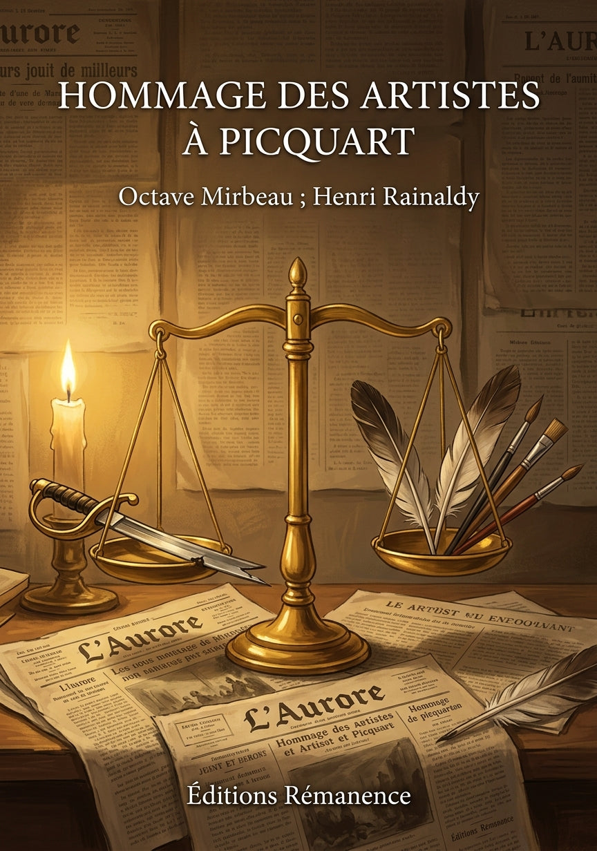 Livre Hommage des artistes à Picquart par Octave Mirbeau ; Henri Rainaldy - Couverture - Editions Remanence