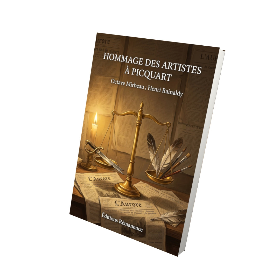 Livre Hommage des artistes à Picquart par Octave Mirbeau ; Henri Rainaldy - Vue 3D - Editions Remanence