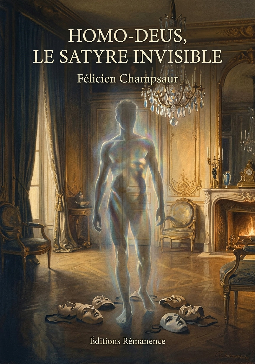 Livre Homo-Deus, le satyre invisible par Félicien Champsaur - Couverture - Editions Remanence
