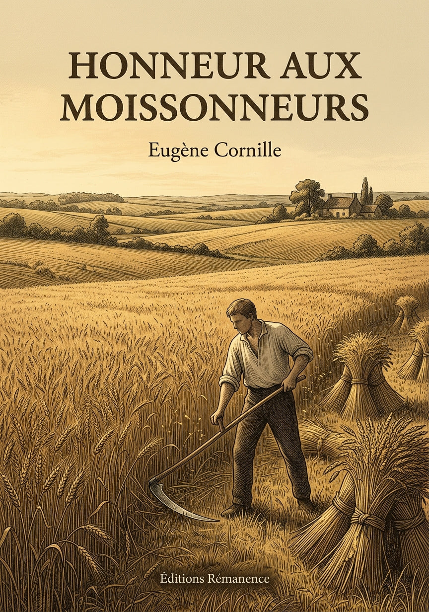 Livre Honneur aux moissonneurs par Eugène Cornille - Couverture - Editions Remanence