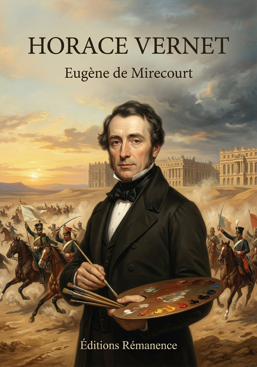 Livre Horace Vernet par Eugène de Mirecourt - Couverture - Editions Remanence