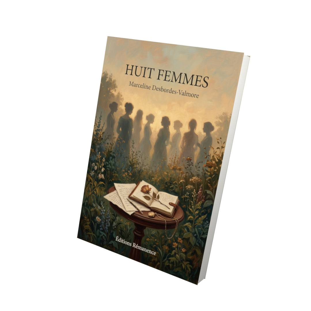 Livre Huit femmes par Marceline Desbordes-Valmore - Vue 3D - Editions Remanence