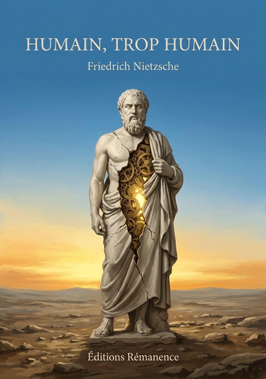 Livre Humain, trop humain par Friedrich Nietzsche - Couverture - Editions Remanence