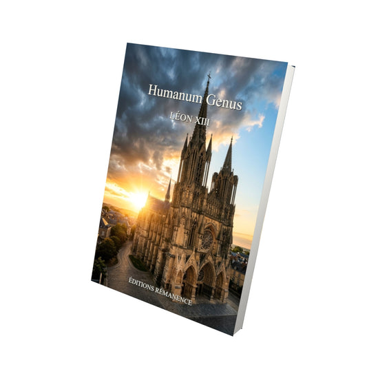 Livre Humanum Genus - Léon XIII - Vue 3D - Editions Remanence