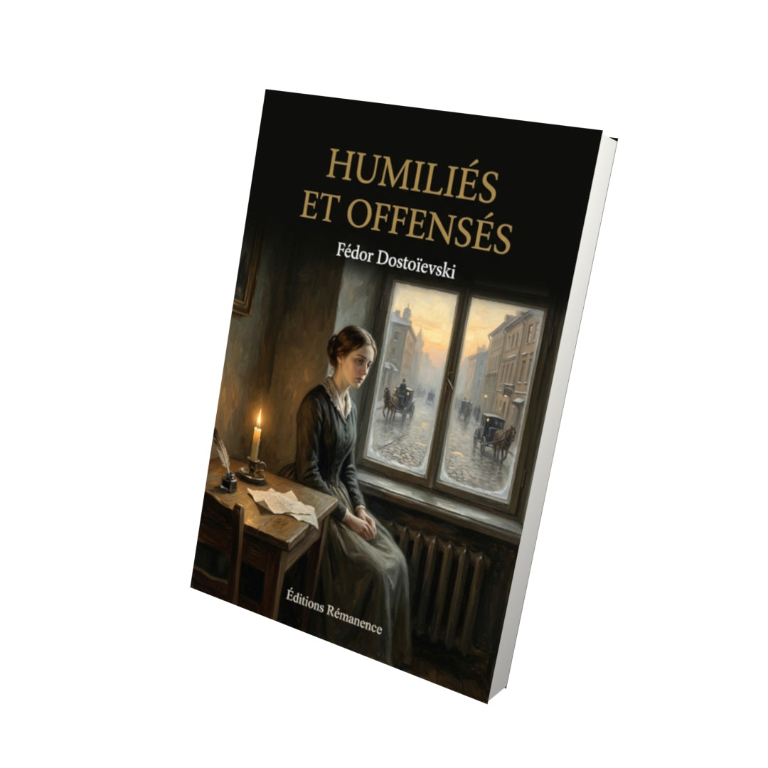 Livre Humiliés et offensés par Fédor Dostoïevski - Vue 3D - Editions Remanence