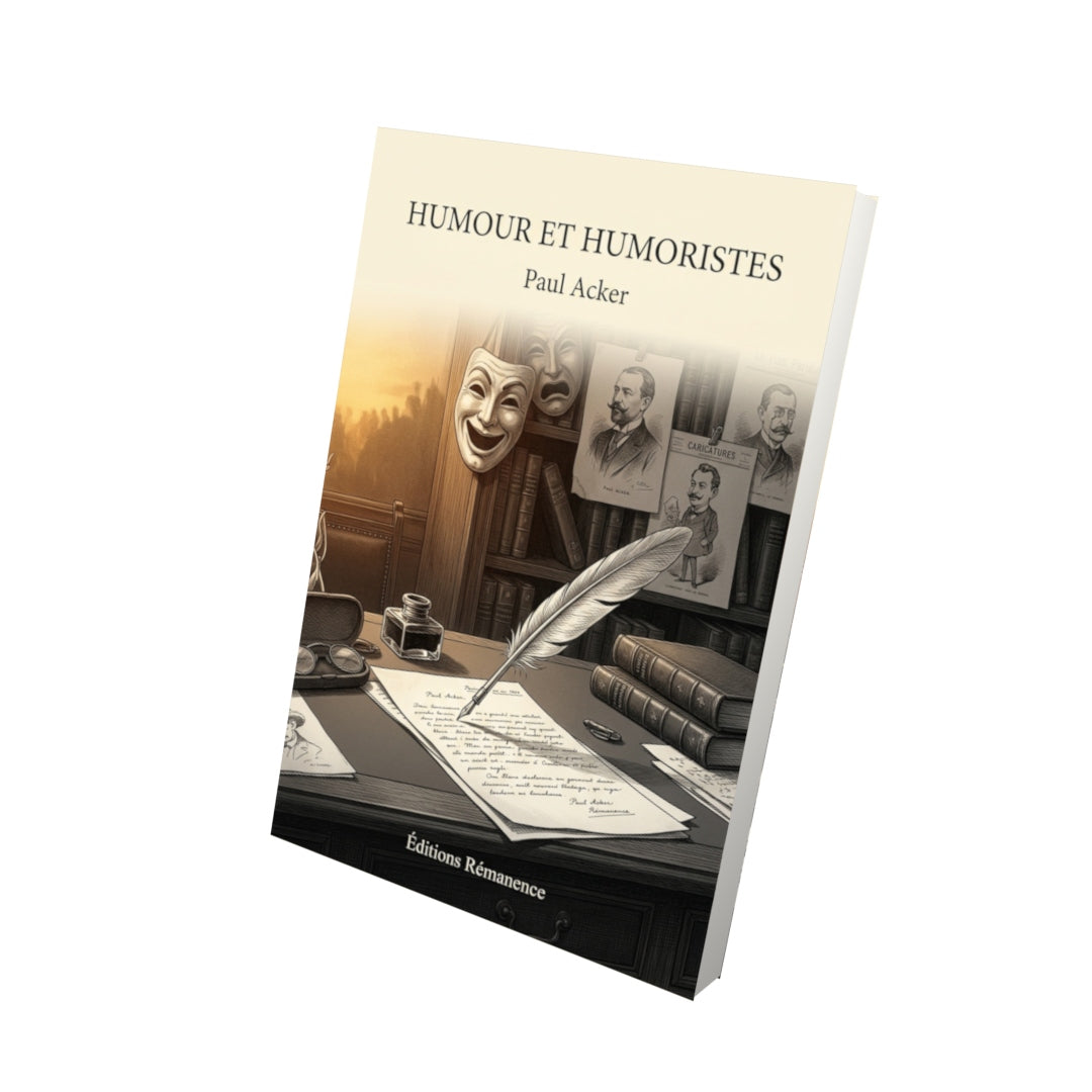 Livre Humour et humoristes par Paul Acker - Vue 3D - Editions Remanence