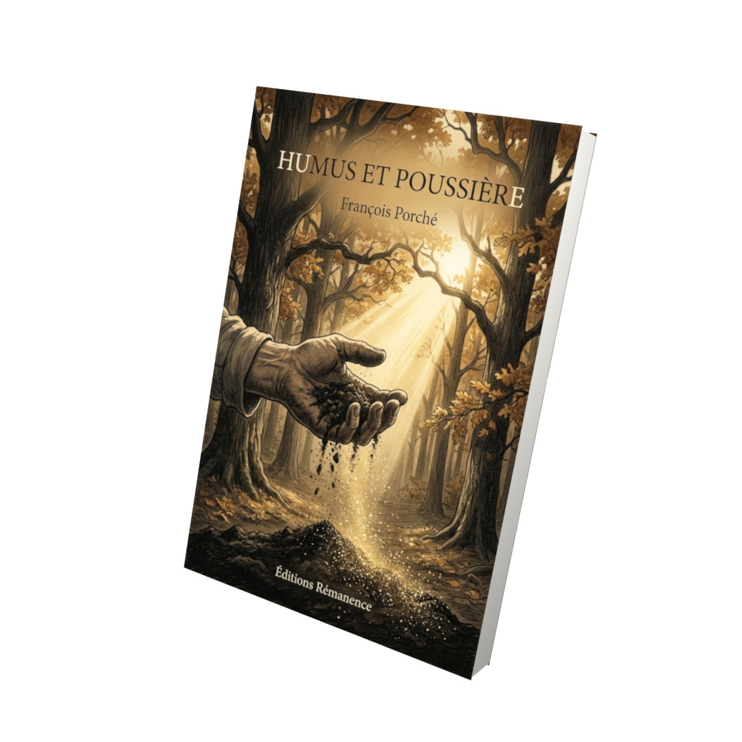 Livre Humus et Poussière par François Porché - Vue 3D - Editions Remanence