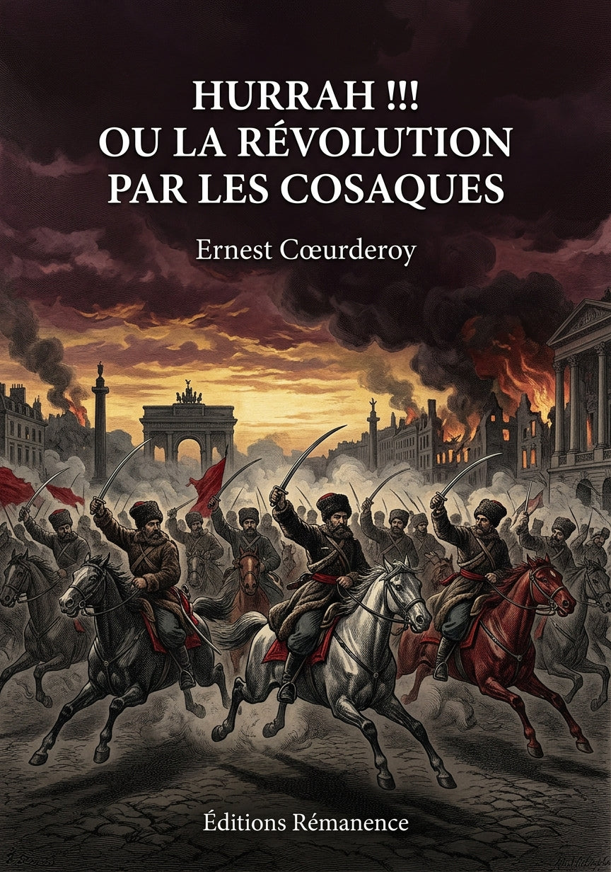 Livre Hurrah !!! ou la Révolution par les Cosaques par Ernest Cœurderoy - Couverture - Editions Remanence