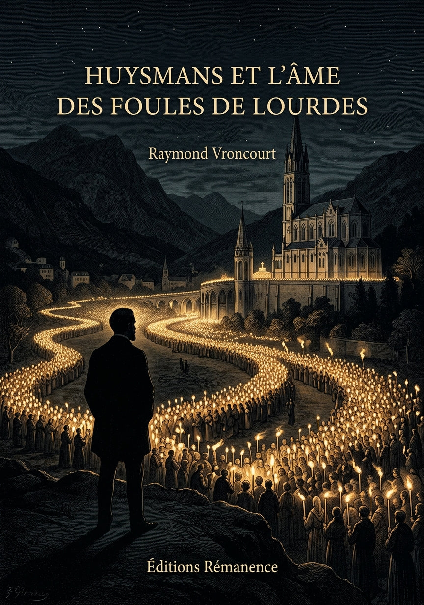 Livre Huysmans et l’âme des foules de Lourdes par Raymond Vroncourt - Couverture - Editions Remanence