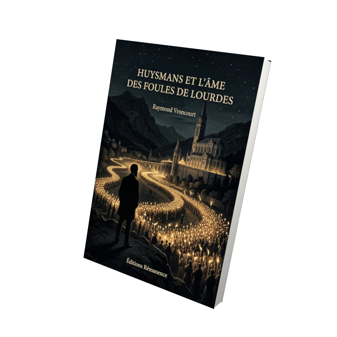 Livre Huysmans et l’âme des foules de Lourdes par Raymond Vroncourt - Vue 3D - Editions Remanence