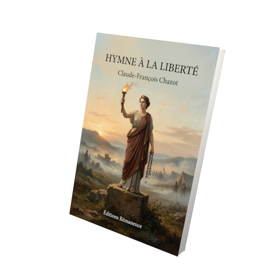 Livre Hymne à la liberté par Claude-François Chazot - Vue 3D - Editions Remanence