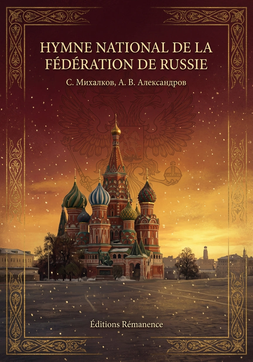 Livre Hymne national de la Fédération de Russie par С. Михалков, А. В. Александров - Couverture - Editions Remanence
