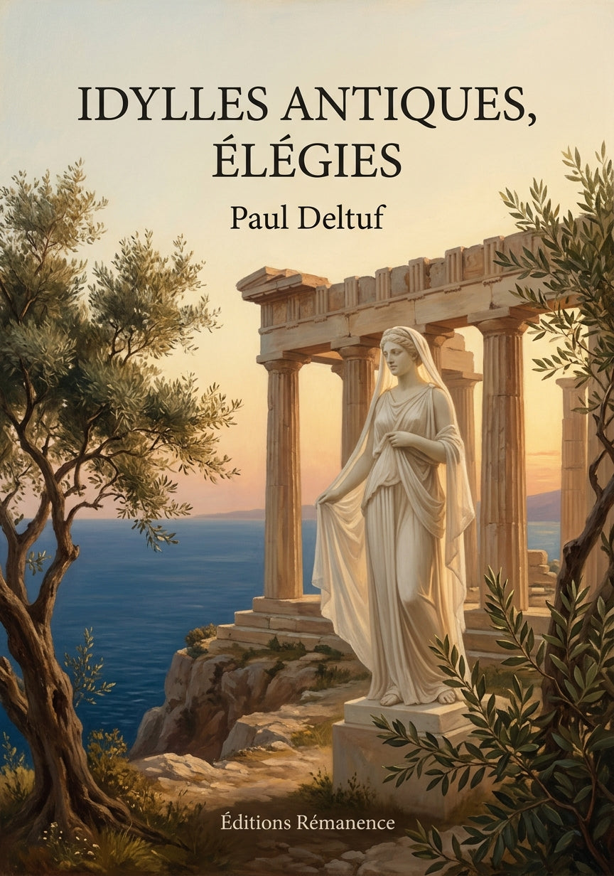 Livre Idylles antiques, élégies par Paul Deltuf - Couverture - Editions Remanence