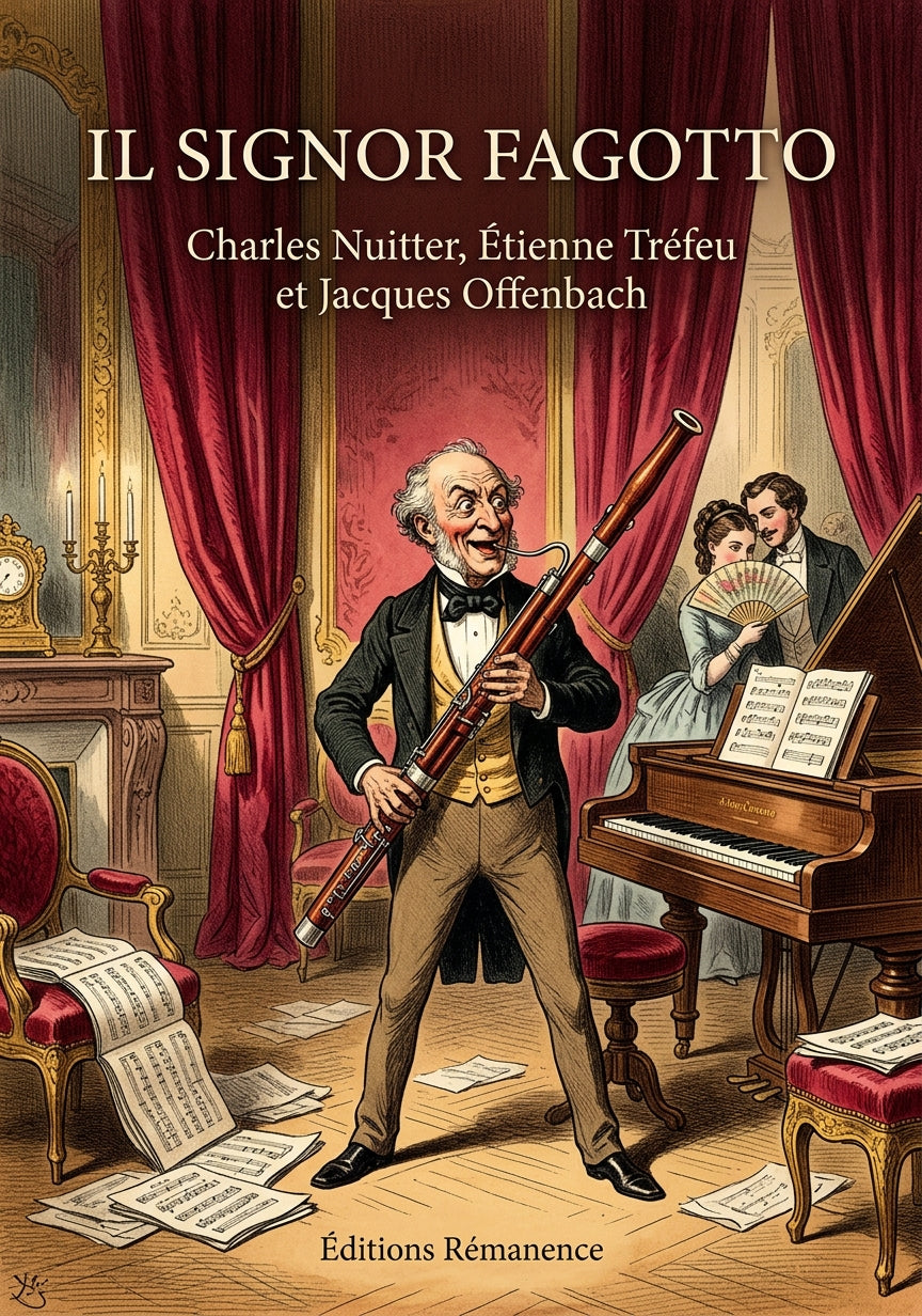 Livre Il Signor Fagotto par Charles Nuitter, Étienne Tréfeu et Jacques Offenbach - Couverture - Editions Remanence