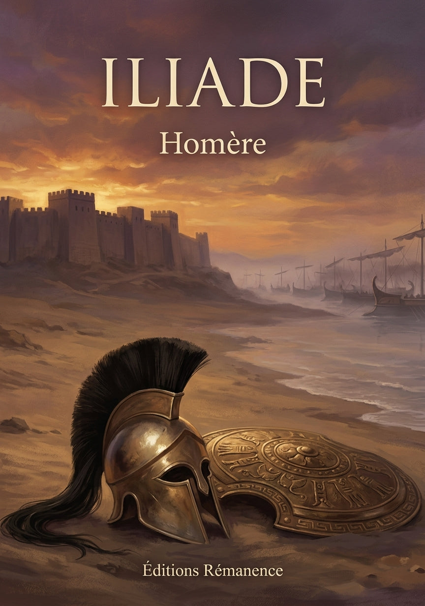 Livre Iliade par Homère - Couverture - Editions Remanence