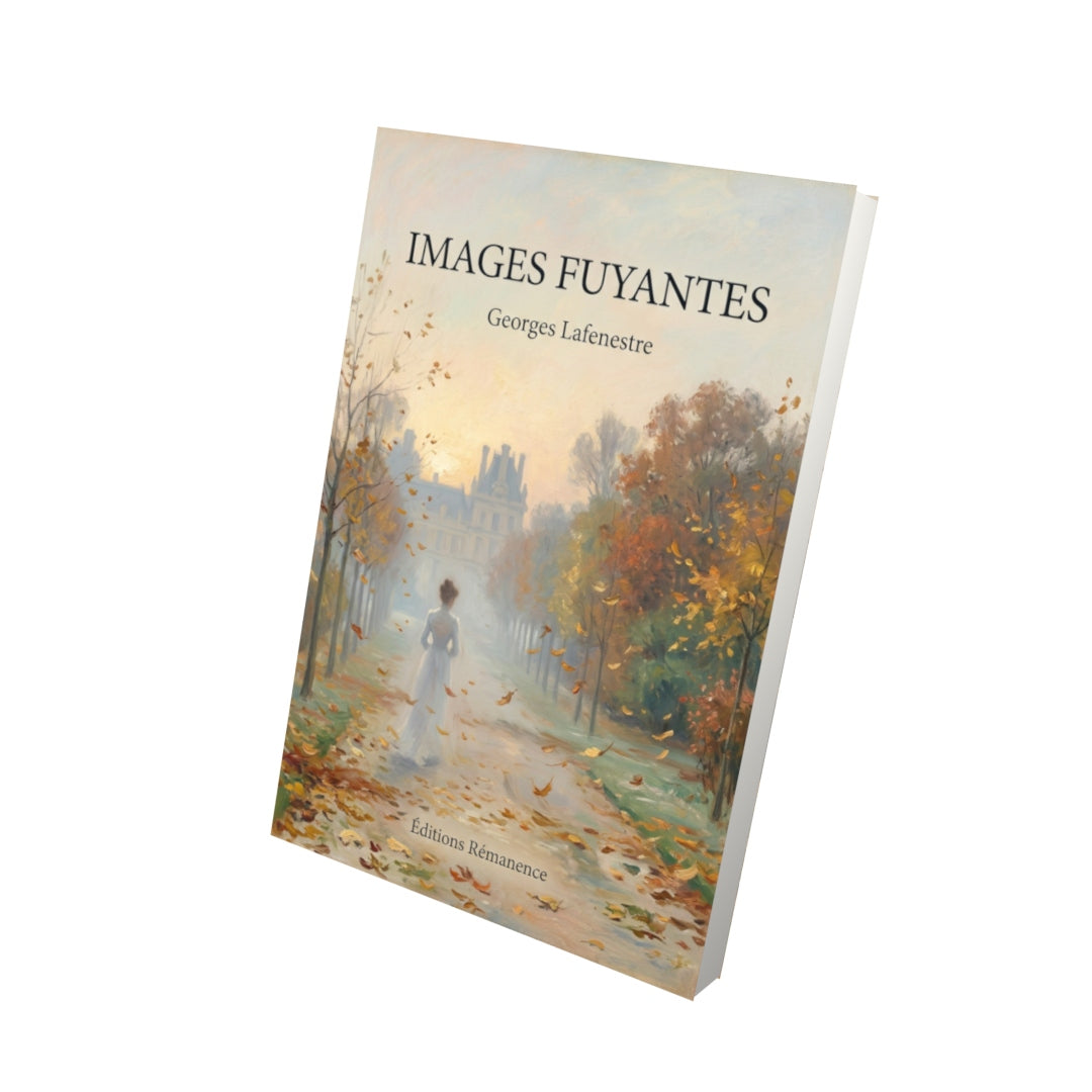 Livre Images fuyantes par Georges Lafenestre - Vue 3D - Editions Remanence