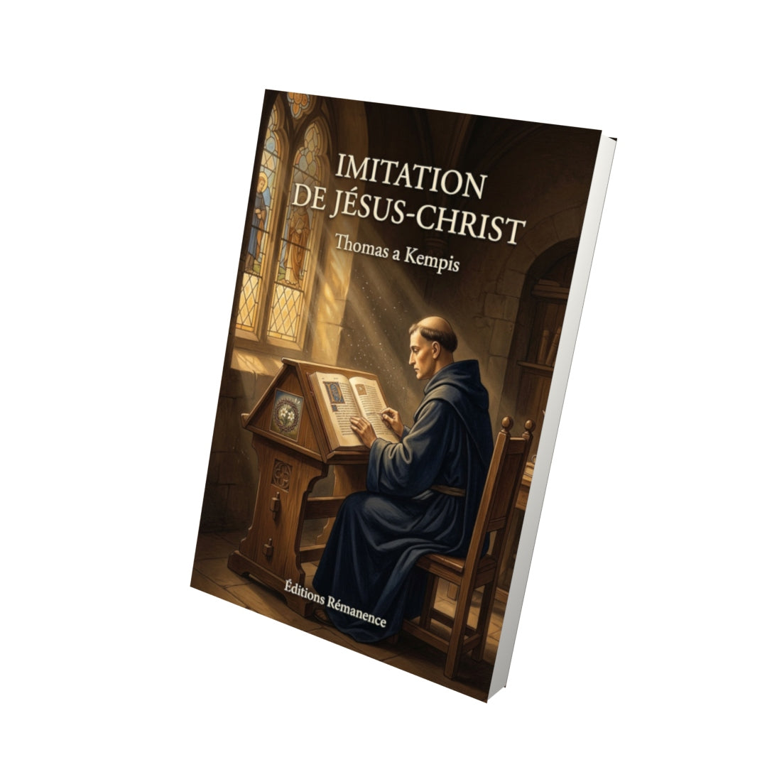 Livre Imitation de Jésus-Christ par Thomas a Kempis - Vue 3D - Editions Remanence