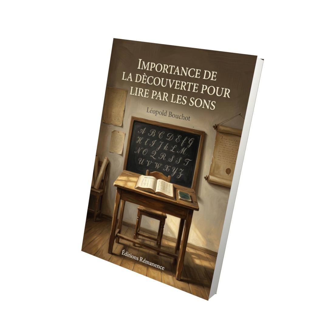 Livre Importance de la Dècouverte pour Lire par les sons par Léopold Bouchot - Vue 3D - Editions Remanence