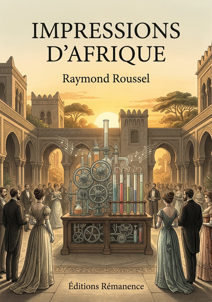 Livre Impressions d’Afrique par Raymond Roussel - Couverture - Editions Remanence