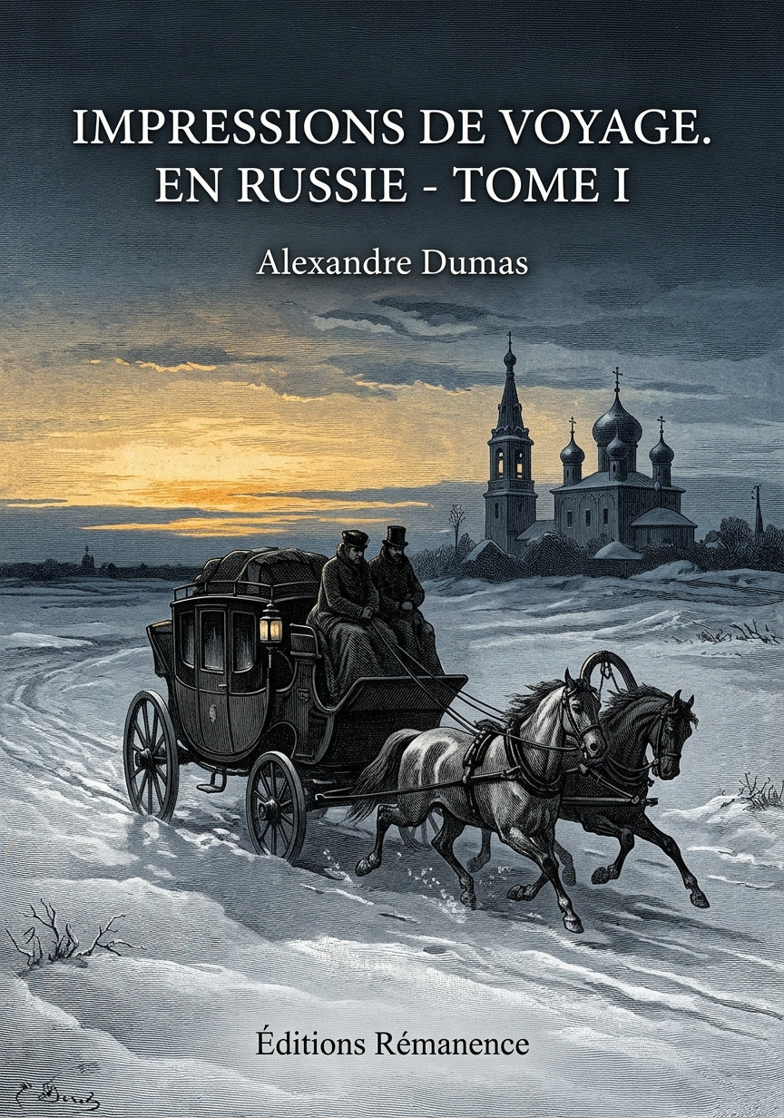 Livre Impressions de voyage. En Russie - Tome I par Alexandre Dumas - Couverture - Editions Remanence