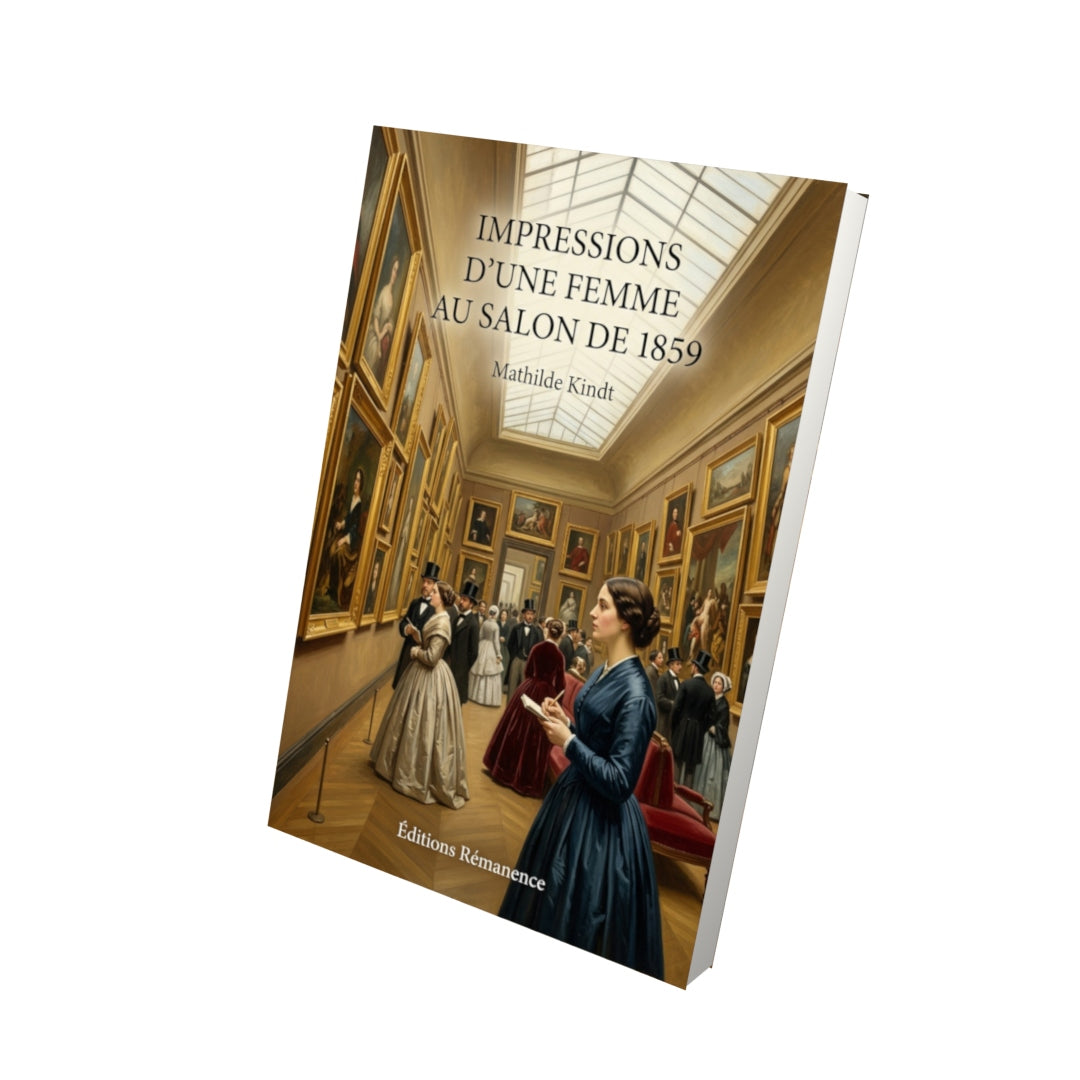 Livre Impressions d’une femme au salon de 1859 par Mathilde Kindt - Vue 3D - Editions Remanence