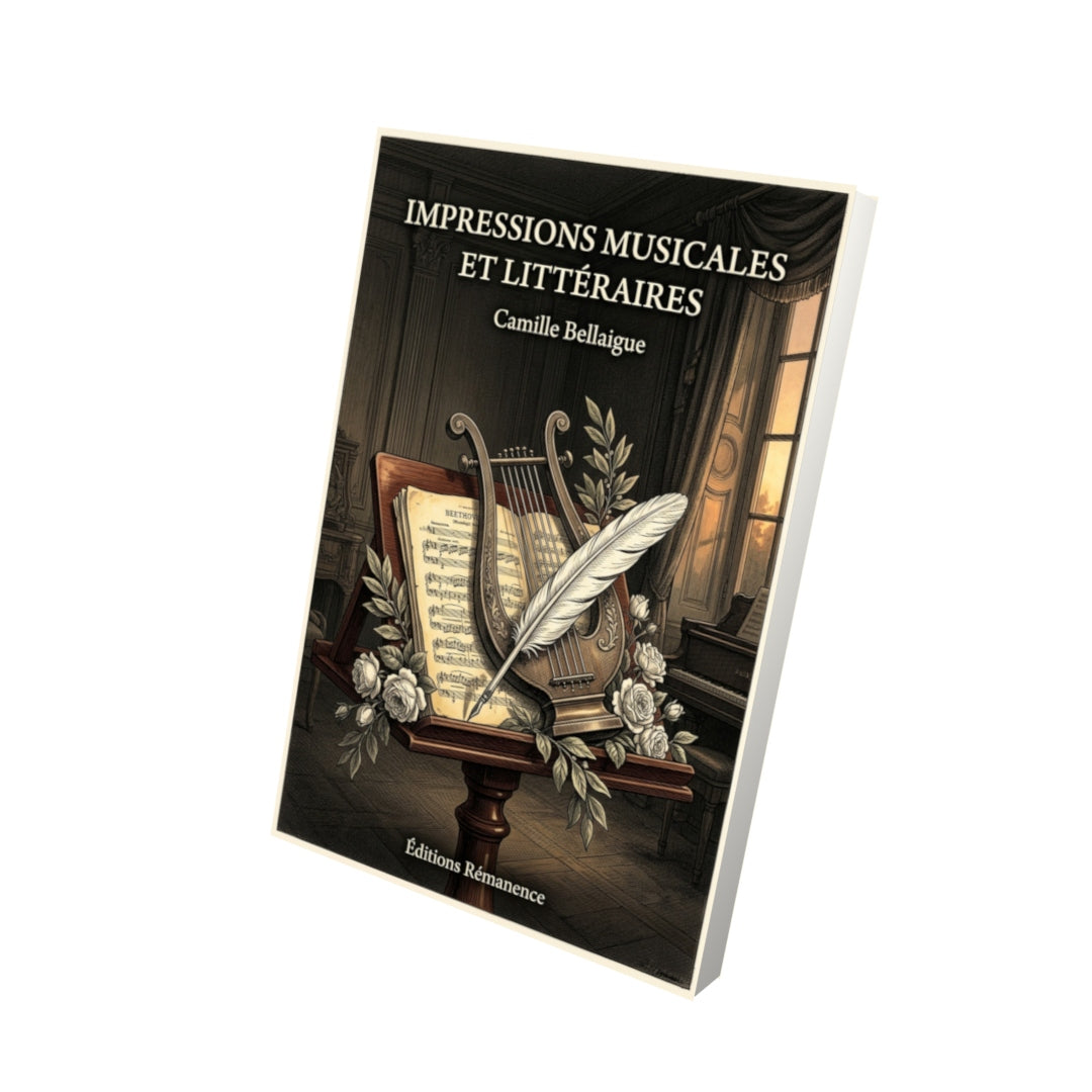 Livre Impressions musicales et littéraires par Camille Bellaigue - Vue 3D - Editions Remanence
