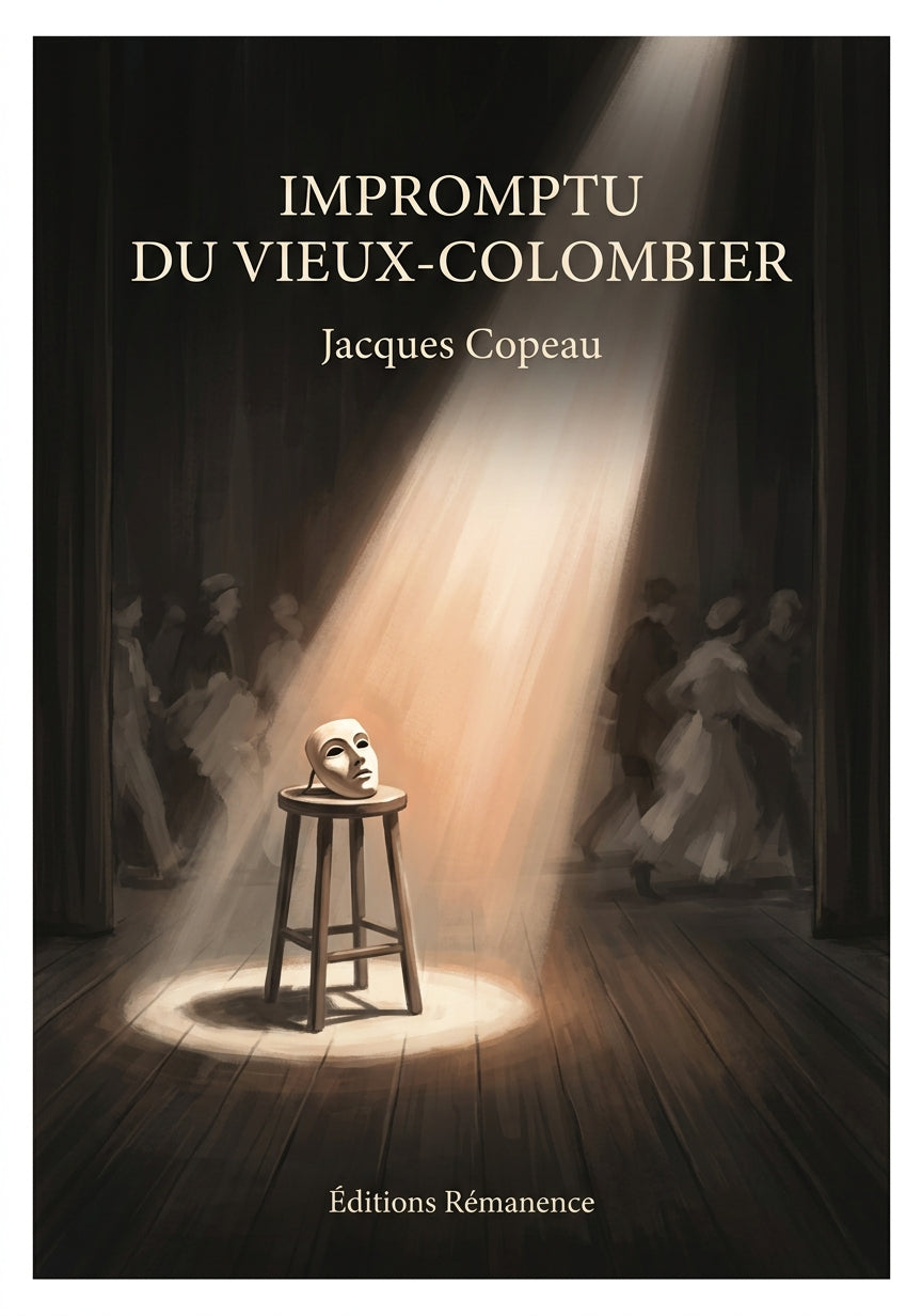 Livre Impromptu du Vieux-Colombier par Jacques Copeau - Couverture - Editions Remanence