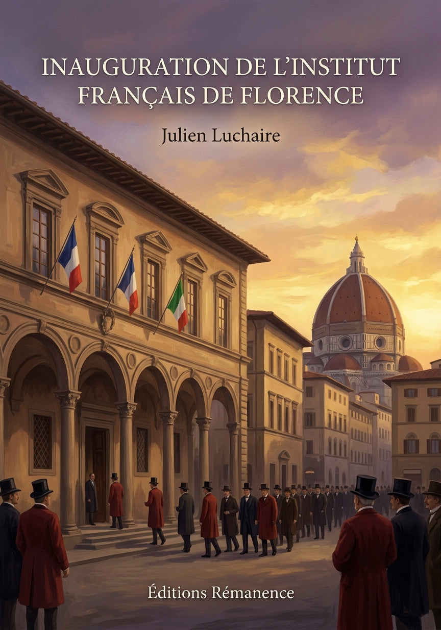 Livre Inauguration de l’Institut français de Florence par Julien Luchaire - Couverture - Editions Remanence