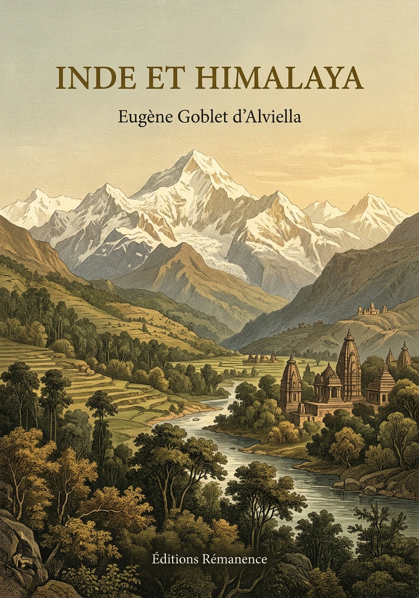 Livre Inde et Himalaya par Eugène Goblet d’Alviella - Couverture - Editions Remanence