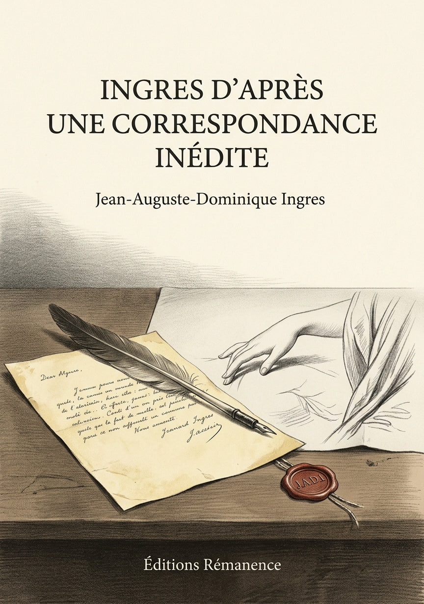 Livre Ingres d’après une correspondance inédite par Jean-Auguste-Dominique Ingres - Couverture - Editions Remanence