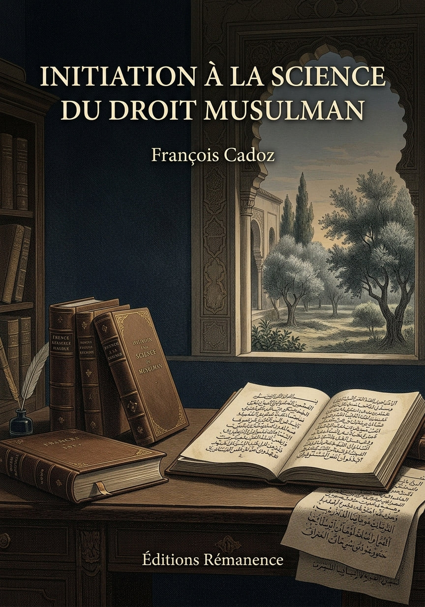 Livre Initiation à la science du droit musulman par François Cadoz - Couverture - Editions Remanence