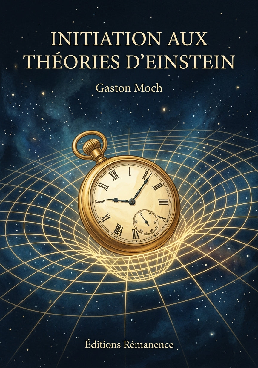 Livre Initiation aux théories d’Einstein par Gaston Moch - Couverture - Editions Remanence