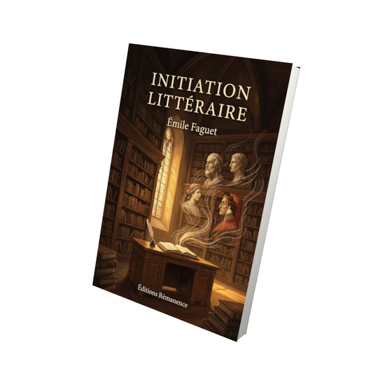 Livre Initiation littéraire par Émile Faguet - Vue 3D - Editions Remanence