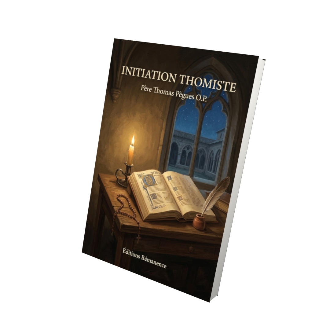 Livre Initiation thomiste - Père Thomas Pègues O.P. - Vue 3D - Editions Remanence