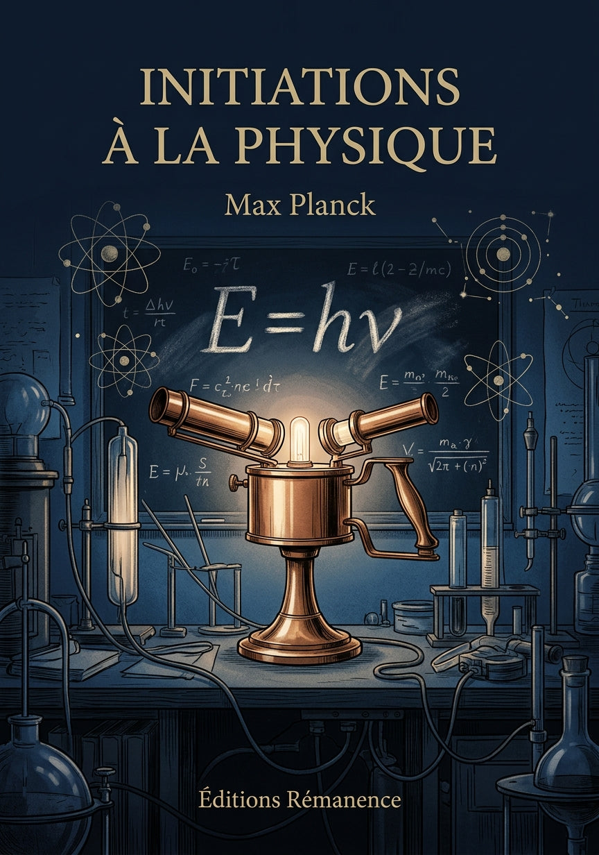 Livre Initiations à la physique par Max Planck - Couverture - Editions Remanence