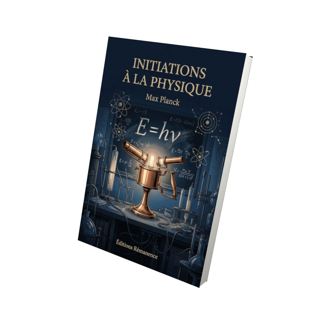 Livre Initiations à la physique par Max Planck - Vue 3D - Editions Remanence