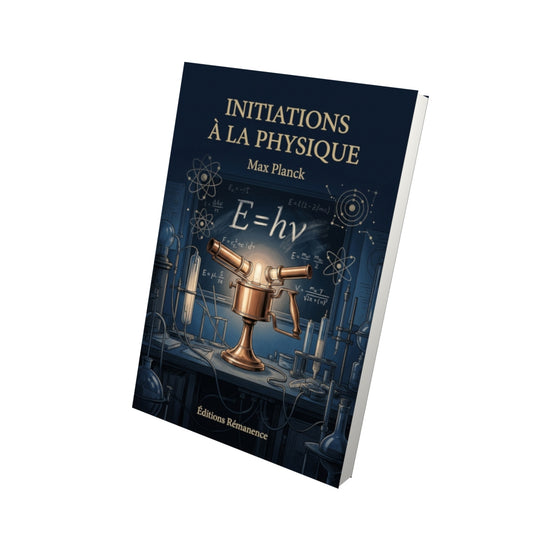 Livre Initiations à la physique par Max Planck - Vue 3D - Editions Remanence
