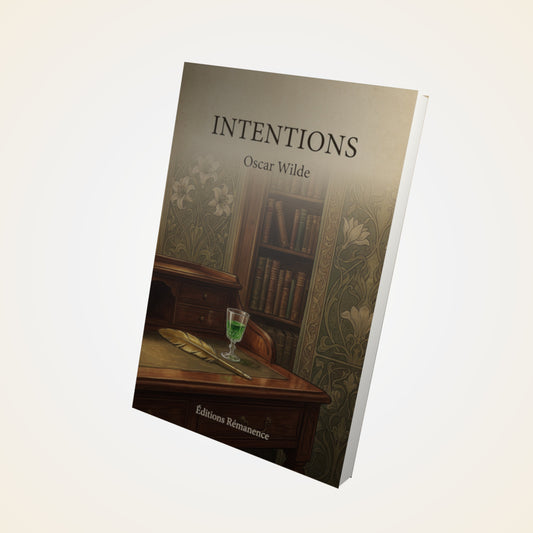 Livre Intentions - Oscar Wilde - Couverture 3D