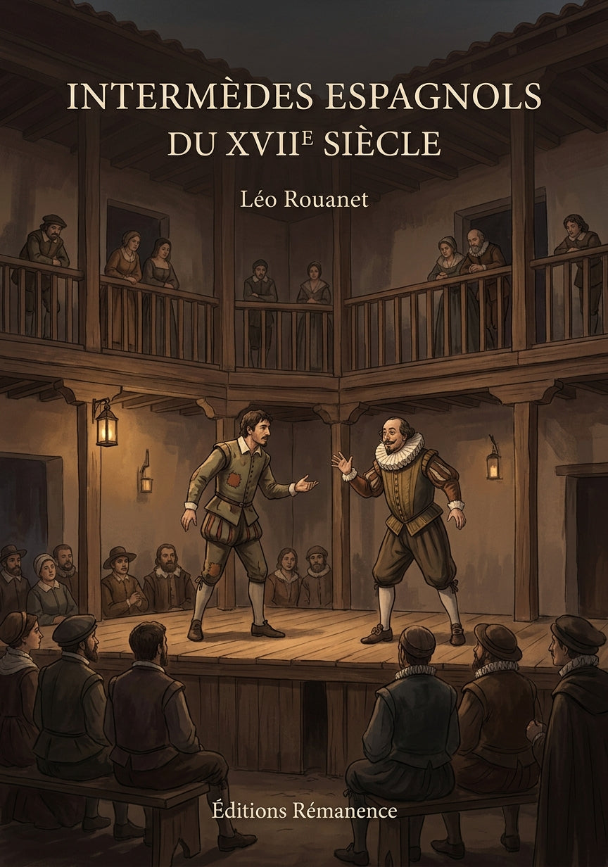 Livre Intermèdes espagnols du XVIIe siècle par Léo Rouanet - Couverture - Editions Remanence