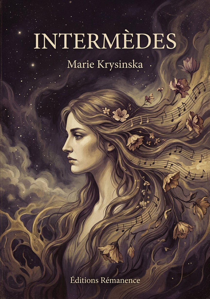 Livre Intermèdes par Marie Krysinska - Couverture - Editions Remanence