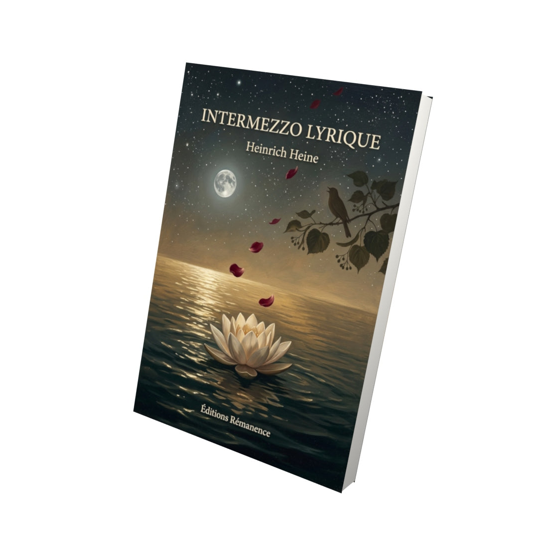 Livre Intermezzo lyrique par Heinrich Heine - Vue 3D - Editions Remanence