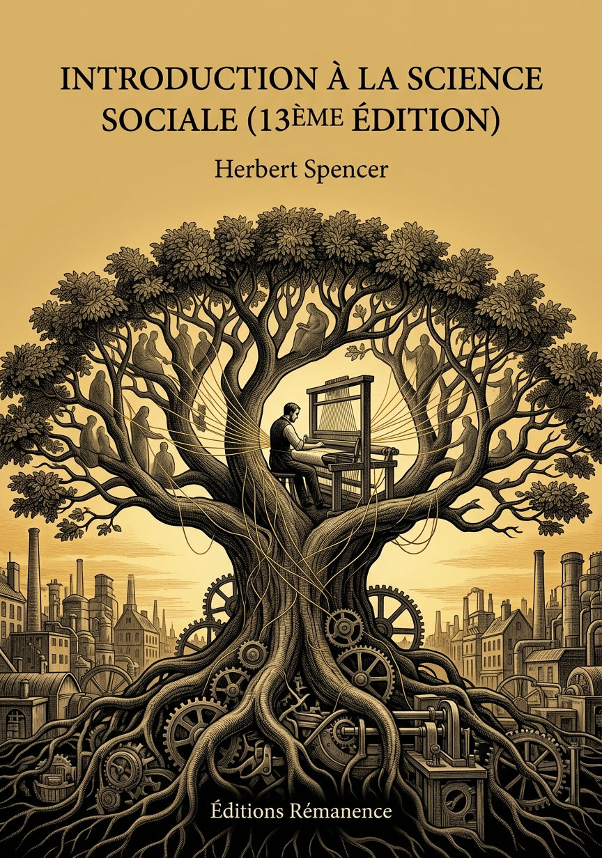 Livre Introduction à la Science sociale (13ème édition) par Herbert Spencer - Couverture - Editions Remanence