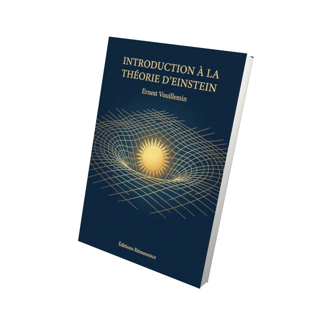 Livre Introduction à la théorie d’Einstein par Ernest Vouillemin - Vue 3D - Editions Remanence