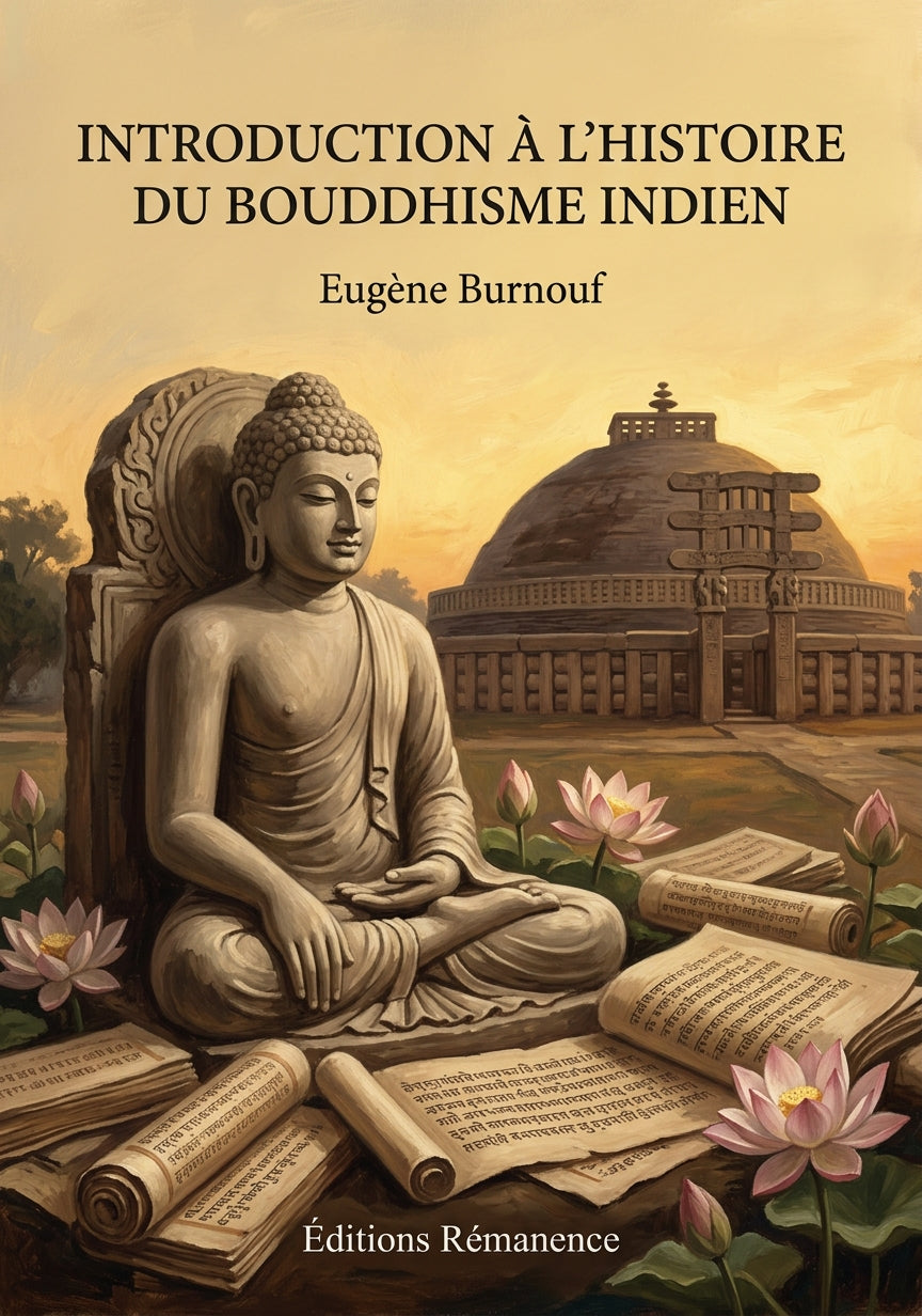 Livre Introduction à l’histoire du bouddhisme indien par Eugène Burnouf - Couverture - Editions Remanence