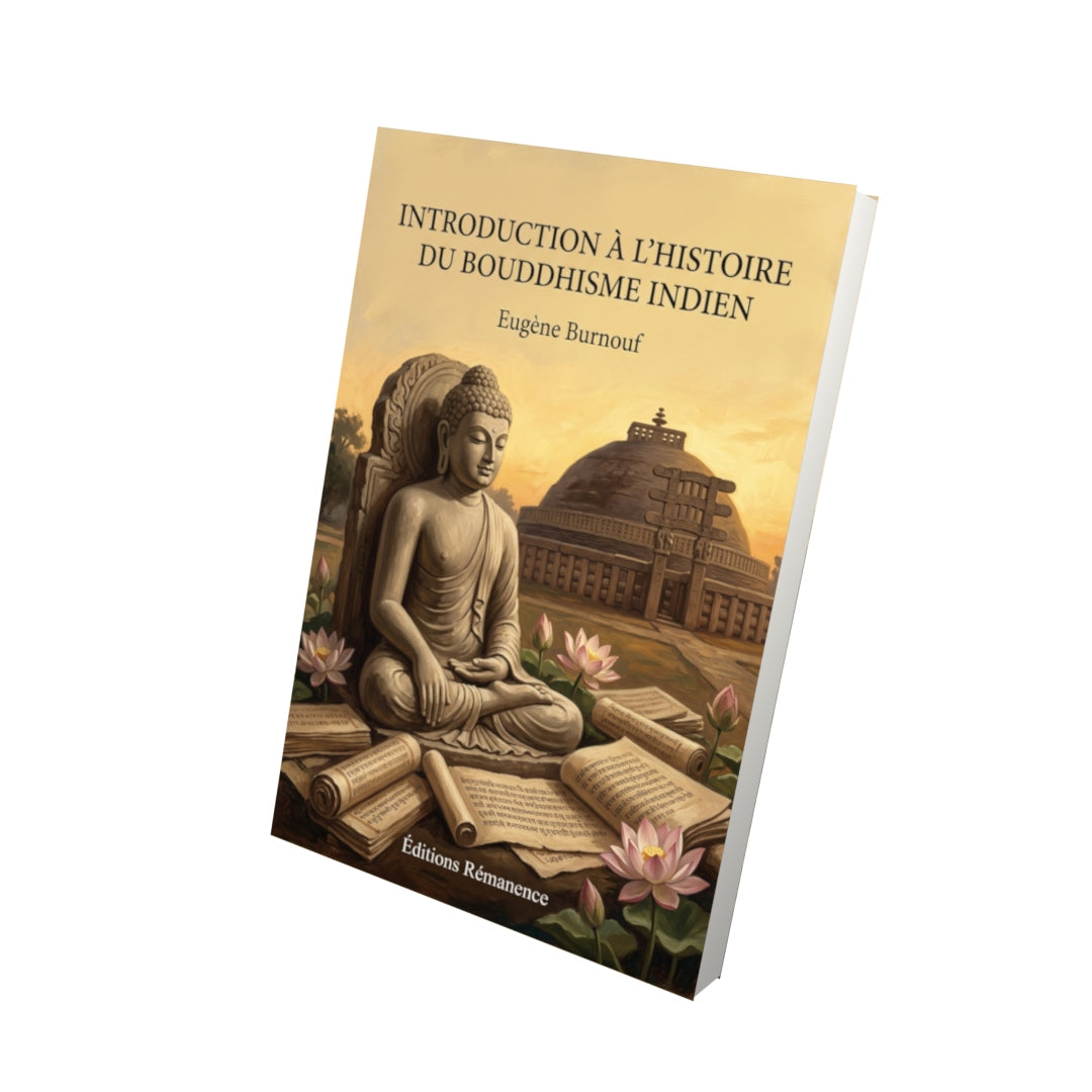 Livre Introduction à l’histoire du bouddhisme indien par Eugène Burnouf - Vue 3D - Editions Remanence