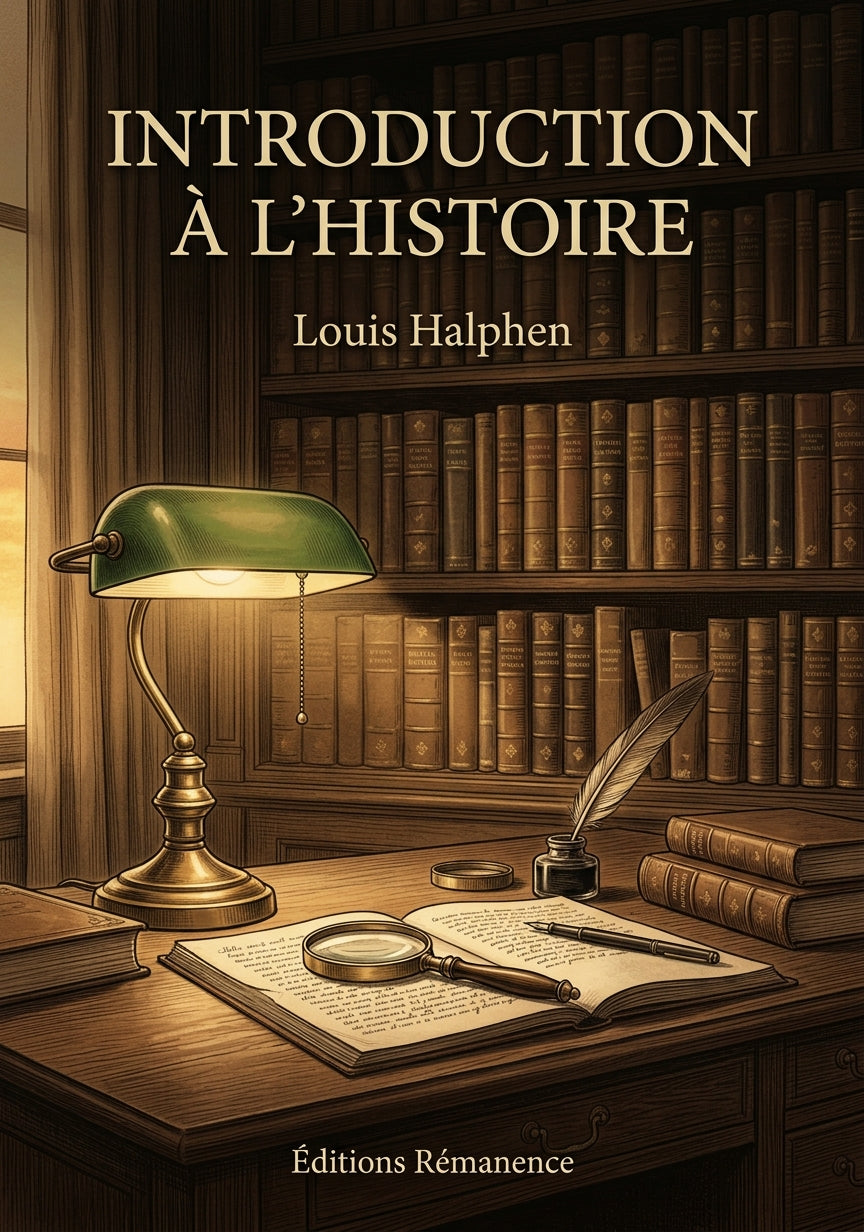 Livre Introduction à l’histoire par Louis Halphen - Couverture - Editions Remanence
