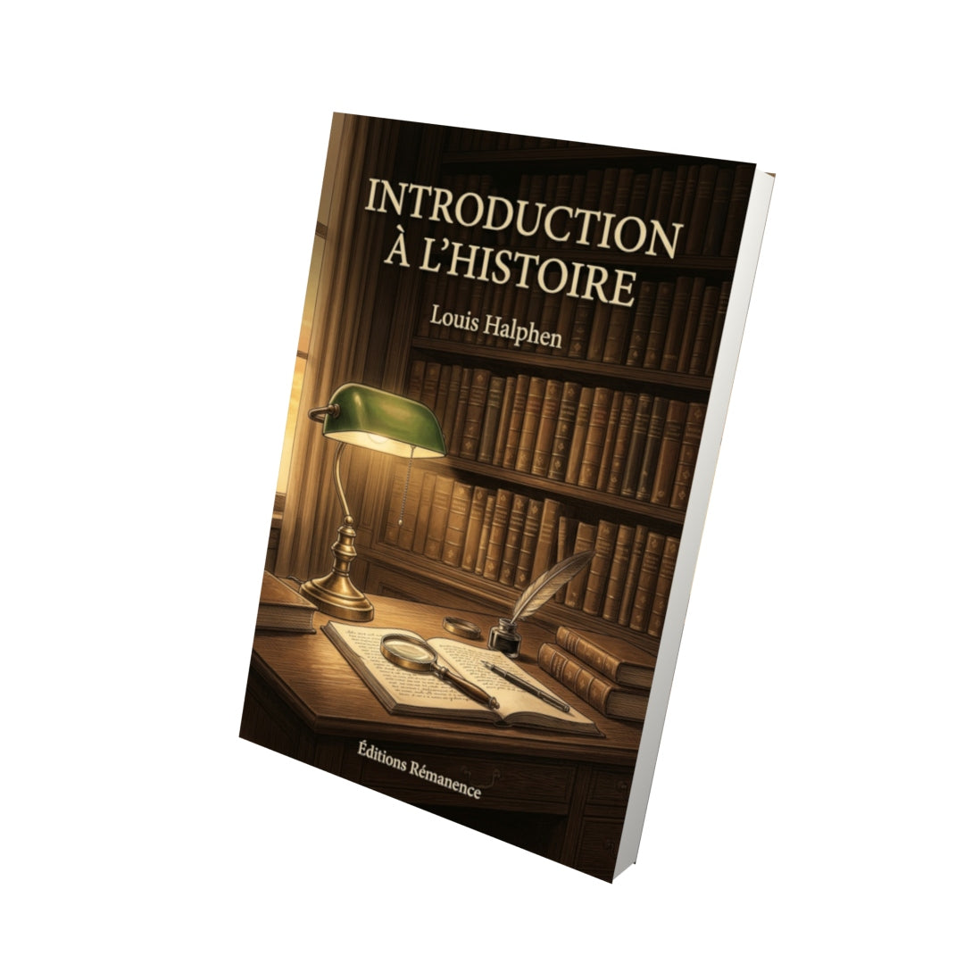 Livre Introduction à l’histoire par Louis Halphen - Vue 3D - Editions Remanence