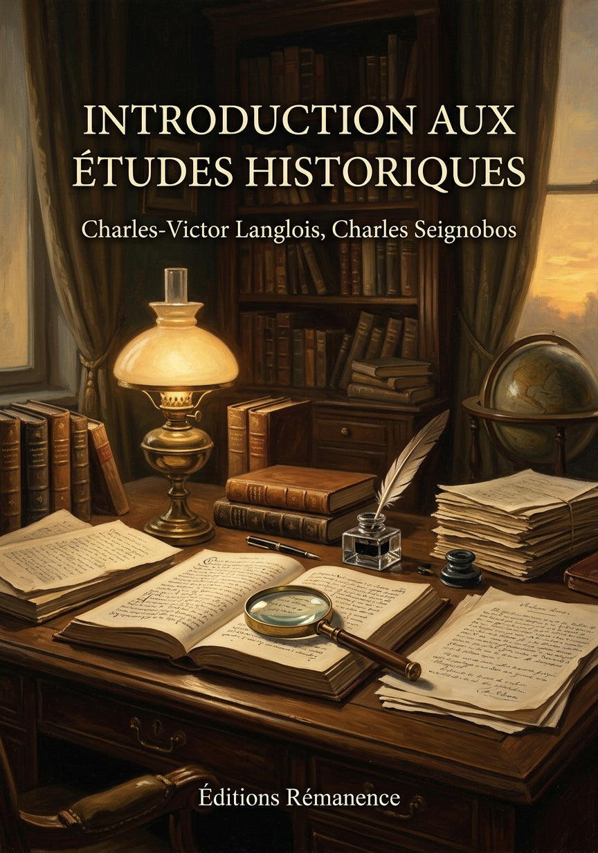 Livre Introduction aux études historiques par Charles-Victor Langlois, Charles Seignobos - Couverture - Editions Remanence